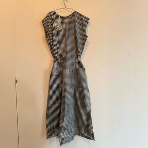 NWT Agnes B gingham midi dress